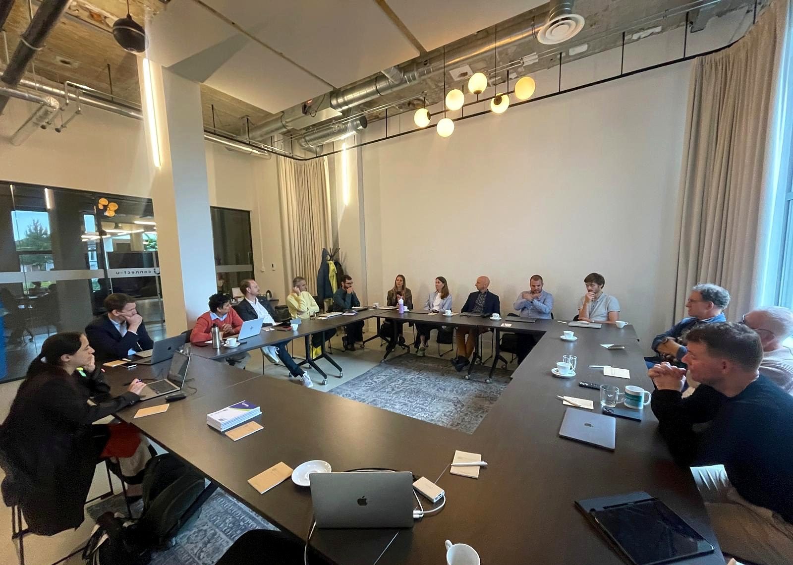 DPP4CD partners around a table at a project workshop
